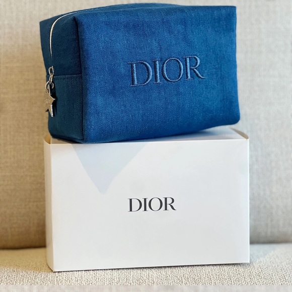 Handbags - 🚨sold🚨 denim Dior gift with Purchase Cosmetic Pouch